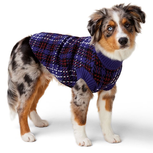 NWT Bailey & Bella Knit Tartan Dog Sweater - Picture 4 of 4